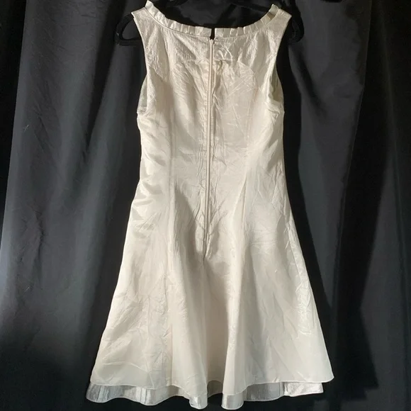 Badgley Mischka Champagne Shimmer Fit & Flare Cocktail Dress 2/4 - Picture 5 of 15